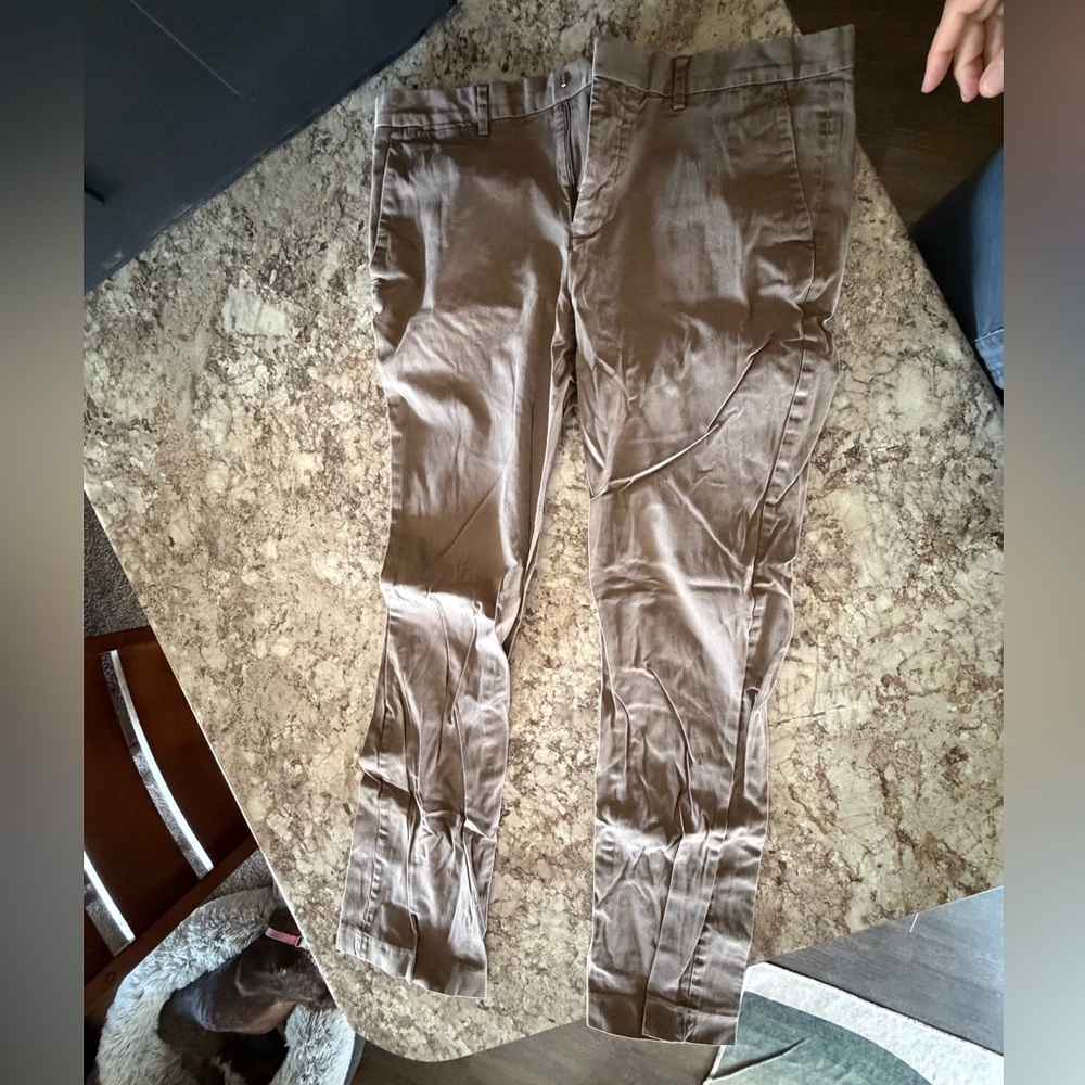 Express White Cotton Blend Pants